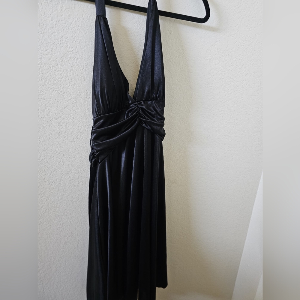 Backless Black Dress